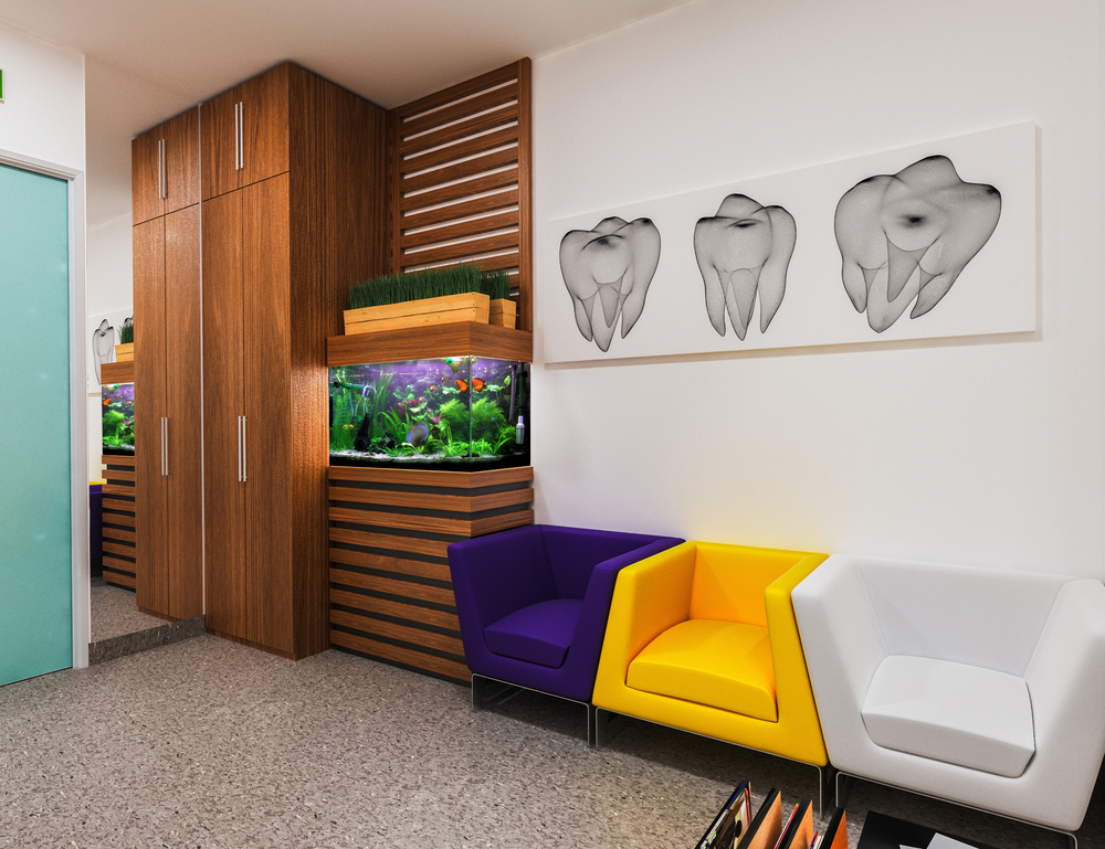 reception dental clinic design modern styles
